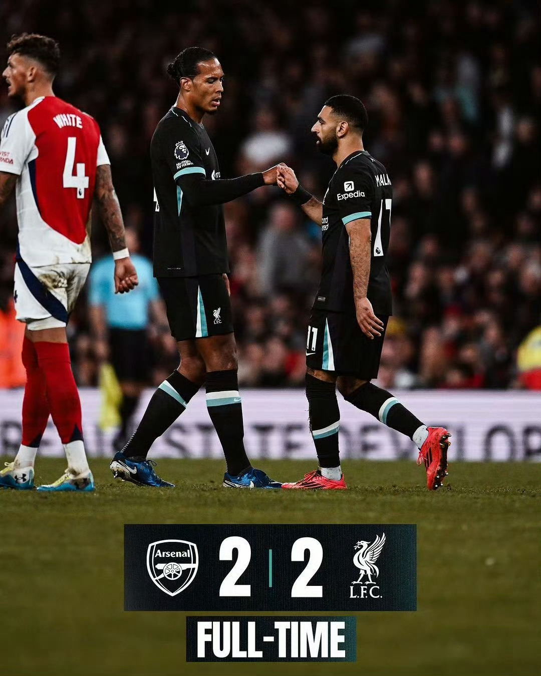 切尔西战平阿森纳，范戴克补时绝平西甲